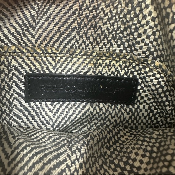 Rebecca Minkoff Mini Mac Black Leather Crossbody Bag with Silver Hardware - Picture 5 of 6